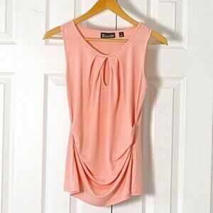 NEW YORK & CO 7th Ave Design Women's Sleeveless Top Blouse  Size XS  Peach
